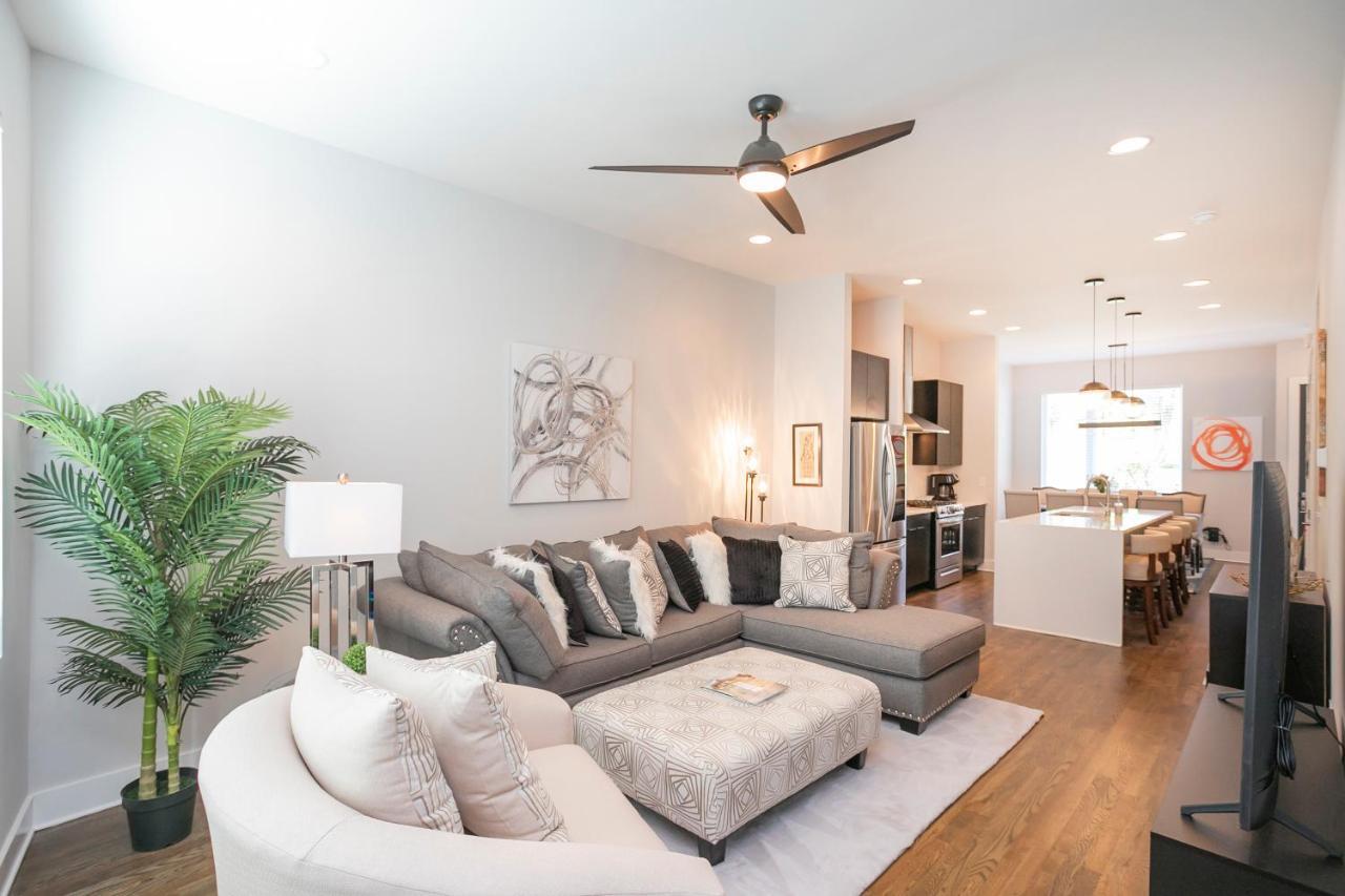 Luxury Townhome Skyline Views Mins To Dt Нэшвилл Экстерьер фото